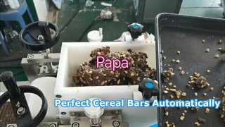 Máquina formadora de barras de dátiles Papa Small P320 Cereal Energy con sistema de separación de barras